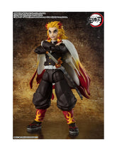 Kyojuro rengoku figura 15 cm demon slayer: kimetsu no yaiba sh figuarts